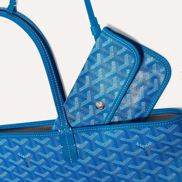 NWT Goyard Saint Louis PM Tote - Sky Blue - Picture 5 of 5